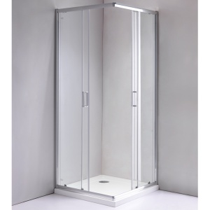 Cabina de dus din sticla securizata si rame cromate KZ93B 90 x 90 cm - Img 3