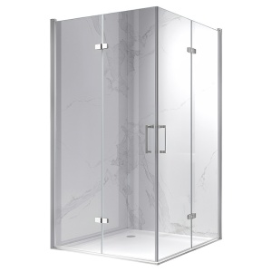 Cabina de dus dreptunghiulara cu rame cromate ZES-KZ13B, 110 x 90 cm