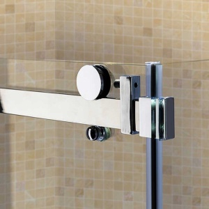 Cabina de dus dreptunghiulara din sticla securizata cu rame cromate si cadita alba inclusa KZ203C-SXL03E 120 x 80 cm - Img 8