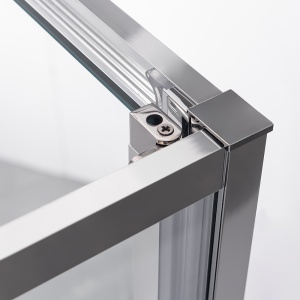 Cabina de dus dreptunghiulara din sticla securizata cu rame cromate Kira 100 x 80 cm - Img 10