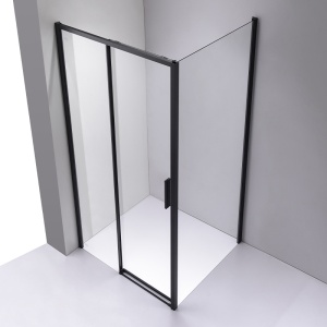Cabina de dus dreptunghiulara din sticla securizata si rame negre Nova 120 x 80 cm - Img 8
