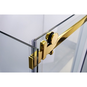 Cabina de dus dreptunghiulara KZ202B auriu 110 x 90 cm sticla 8 mm - Img 22