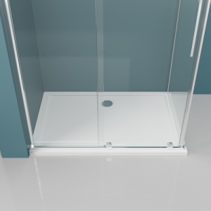Cabina de dus glisanta Veldman Lea crom 150 x 100 cm sticla 8 mm - Img 5