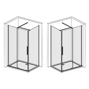 Cabina de dus glisanta Veldman Lima auriu lucios 120 x 70 cm sticla 8 mm - Img 8