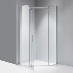 Cabina de dus KZ91B Pentagonala 90x90cm, Design Modern , Culoare Alb - Img 9