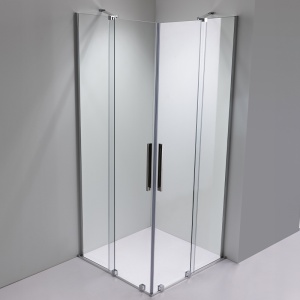Cabina de dus patrata ASTRA-CH-A-80x2+D crom 80x80 cm 8 mm - Img 3