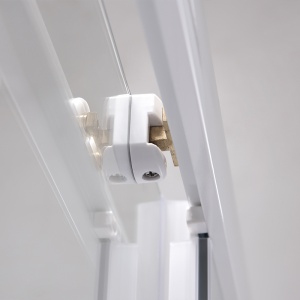 Cabina de dus patrata cu rame albe si cadita alba antialunecare KZ93B-SXL02B 90 x 90 cm - Img 13