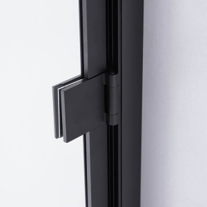 Cabina de dus patrata din sticla securizata cu rame negre si cadita alba antialunecare BS10A/SXL02A 80 x 80 cm - Img 17