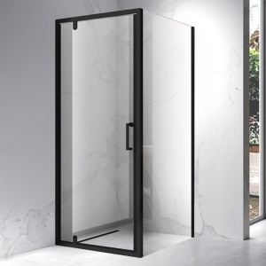 Cabina de dus patrata din sticla securizata si rame negre KZ04A 70 x 70 cm - Img 12