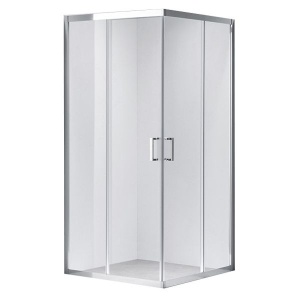 Cabina de dus patrata KZ102A, Culoare Crom , Dimensiune 80x80cm - Img 1