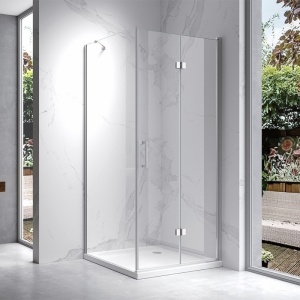 Cabina de dus patrata ZES-KZ20C-90 cu rame cromate 90 x 90 cm - Img 3