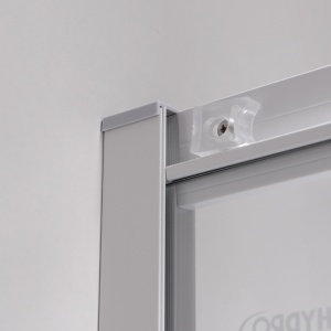 Cabina de dus semicirculara cu montaj pe colt din sticla securizata cu cadita alba KZ94C-ST01C 100 x 100cm - Img 13