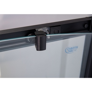 Cabina de dus semicirculara cu rame negre si cadita inclusa BS01B/SXL01B 90 x 90 cm - Img 14
