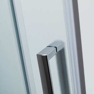 Cabina de dus semicirculara cu sticla securizata mata si cadita de dus inalta MAJA 80 x 80 cm - Img 14