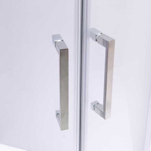 Cabina de dus semicirculara rame cromate cu cadita inclusa KZ101B/SXL01B 90 x 90cm - Img 10