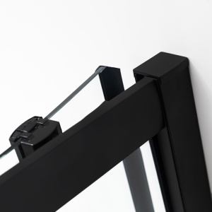 Cabina de dus semirculara cu rame negre si cadita inalta MAJA 80 x 80 cm - Img 10