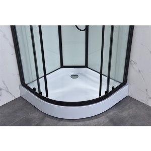 Cabina dus de colt, Cadita Semicirculara, 80x80cm, Inaltime 210 cm, Cu Hidromasaj - Img 15