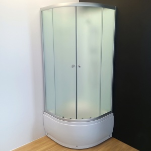Cabina dus Semicerculara cu cadita WSH304B , sticla mata, dimensiune 90x90 - Img 3