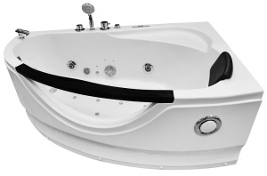 Cada baie cu hidromasa si SPA Black pentru o persoana, montaj dreapta, 169 x 90 x 56 cm - Img 7