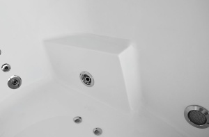 Cada cu hidromasaj asimetrica MUE-007B Dreapta, 170 x 100 x 70 cm, 32 duze, incalzitor, ozonoterapie si Bluetooth, alba - Img 23