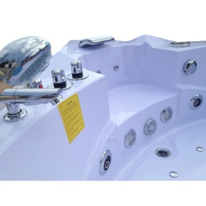 Cada de baie 157x157cm Orino 632BH, Sistem de Hidromasaj Performant si Incalzitor Integrat , Culoare Alb - Img 19