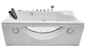 Cada de baie cu hidromasaj MO-1633 Turbo Spa – 168 x 86 x 60 cm, geam frontal si incalzitor, alb - Img 5