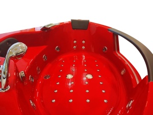 Cadă de baie cu hidromasaj RED SPA MO-1004 HC - cu încălzitor, 152x152x56 cm - Img 2