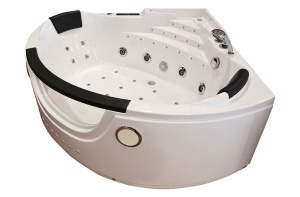 Cada de baie cu hidromasaj Turbo SPA + MO-1678, alba, 150 x 150 x 62 cm - Img 3