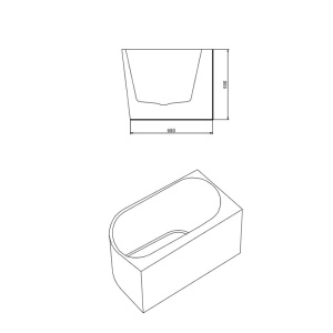 Cada de baie cu montaj colt stanga, Mera 509D alba cu elemente cromate – 170 x 75 cm - Img 16