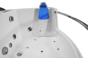 Cada de baie de colt cu hidromasaj si aeromasaj MO-0053N – 141 x 141 x 61 cm, 2 persoane, Bluetooth si cromoterapie - Img 15