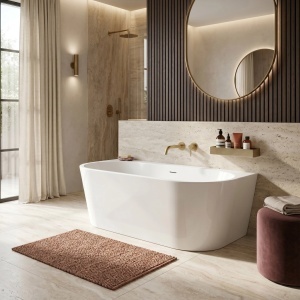 Cada de baie din acril freestanding Rea Capri 160cm - Img 3