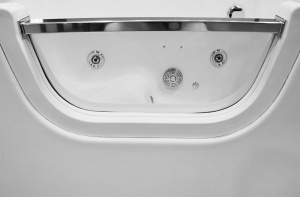 Cada de baie dreptunghiulara cu hidromasaj si SPA alba 130 x 81 x 66 cm - Img 7