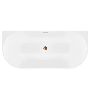 Cadă de baie freestanding, acrilica, alba Capri Slim 170 cm - Img 7
