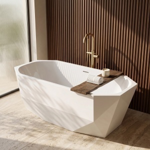 Cada de baie freestanding,alba, Rea Diamanti 170