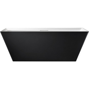 Cada de baie freestanding MUE-D001BW negru mat si alb – 170 x 75 x 60 cm