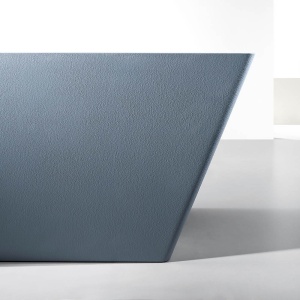 Cada de baie freestanding MUE-D001GB Exclusiv 170 x 75 cm, compozit finisaj mat cu textura de piatra gri albastru - Img 5