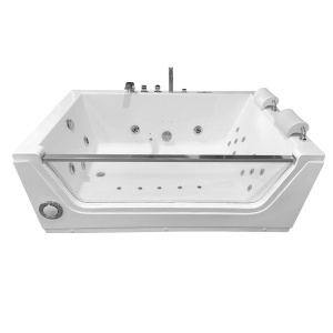 Cada de baie spa cu hidromasaj pentru 2 persoane 176X121X61CM alba - Img 4