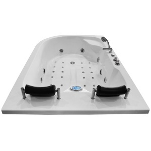 Cada de dus cu hidromasaj pentru 2 persoane si montaj dreapta PRO1631 Turbo 180 x 120 x 54 cm - Img 7