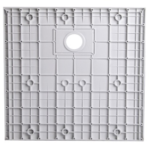 Cadita de dus patrata model marmura Riko 80 x 80 cm alba - Img 9