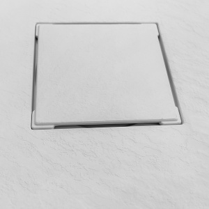 Cadita de dus rectangulara din compozit acrilic slim Riko alba 120x90 cm - Img 7