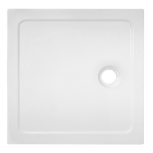 Cadita de dus slim 100x100 alb ST06A - Img 2