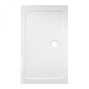 Cadita de dus slim ST04C Alb, 120x90 cm - Img 1