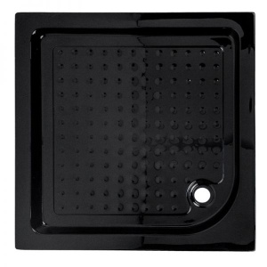 Cadita de dus SXL02C Inalta, Dimensiune 100x100cm, Culoare Negru - Img 1