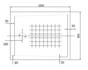 Cadita dus PRO VELDMAN, acril, alb ,dimensiuni diferite, sifon inclus - Img 2