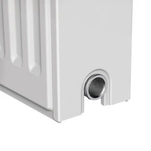 Calorifer din otel tip 22 cu conectare laterala Calor-WH-3, 60 x 120 cm, 1890 W, alb - Img 9