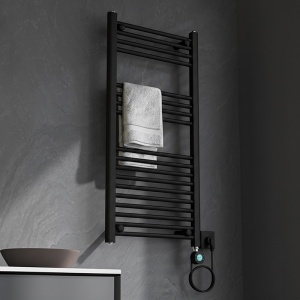 Calorifer electric de baie portprosop Katla-BL 250W, 100 x 50 cm, negru mat - Img 6