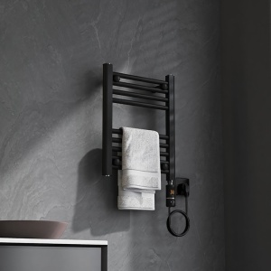Calorifer electric de baie portprosop Manam 300W 50 x 40 cm negru - Img 10