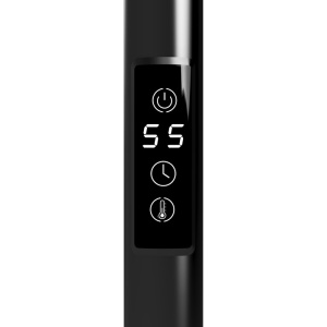 Calorifer electric portprosop Kasjan 140.5 x 34.6 cm, 250W, negru mat - Img 12