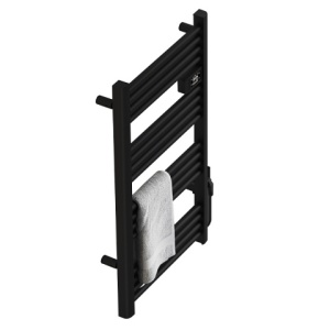 Calorifer electric vertical LOA-BL ECO 500W pentru baie 96x54, negru - Img 4