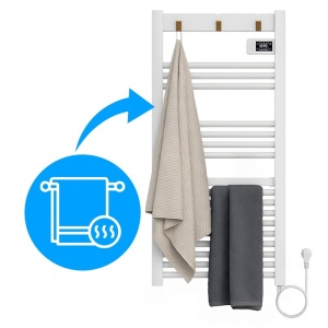 Calorifer port prosop electric din aluminiu pentru baie Eco Ladder 500W - Img 2
